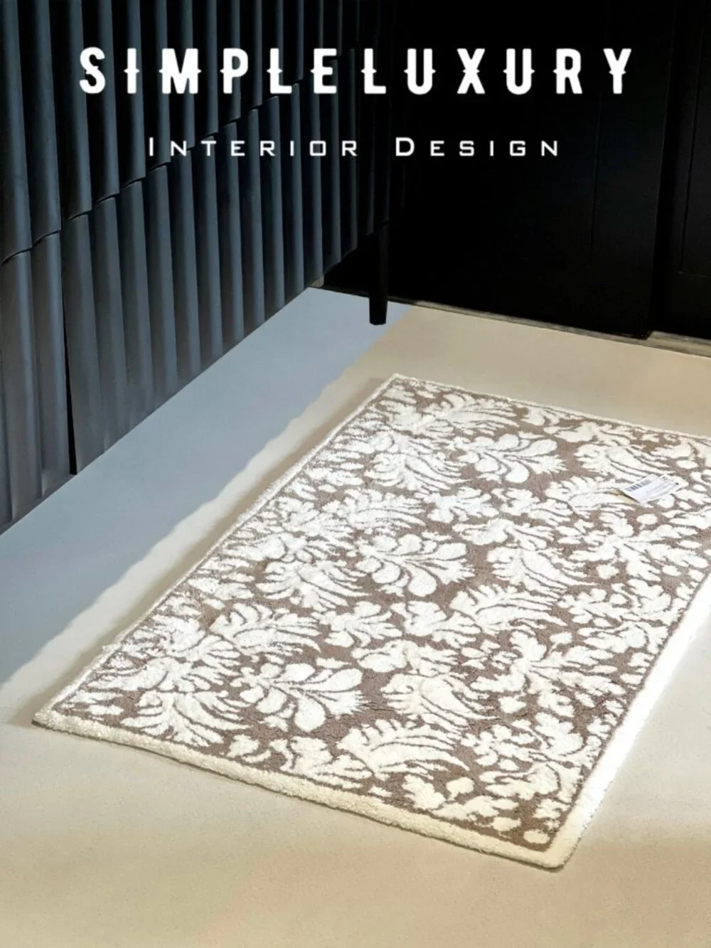 Discontinued Brand New ABYSS & HABIDECOR Chambord Damask Bath Rug 23